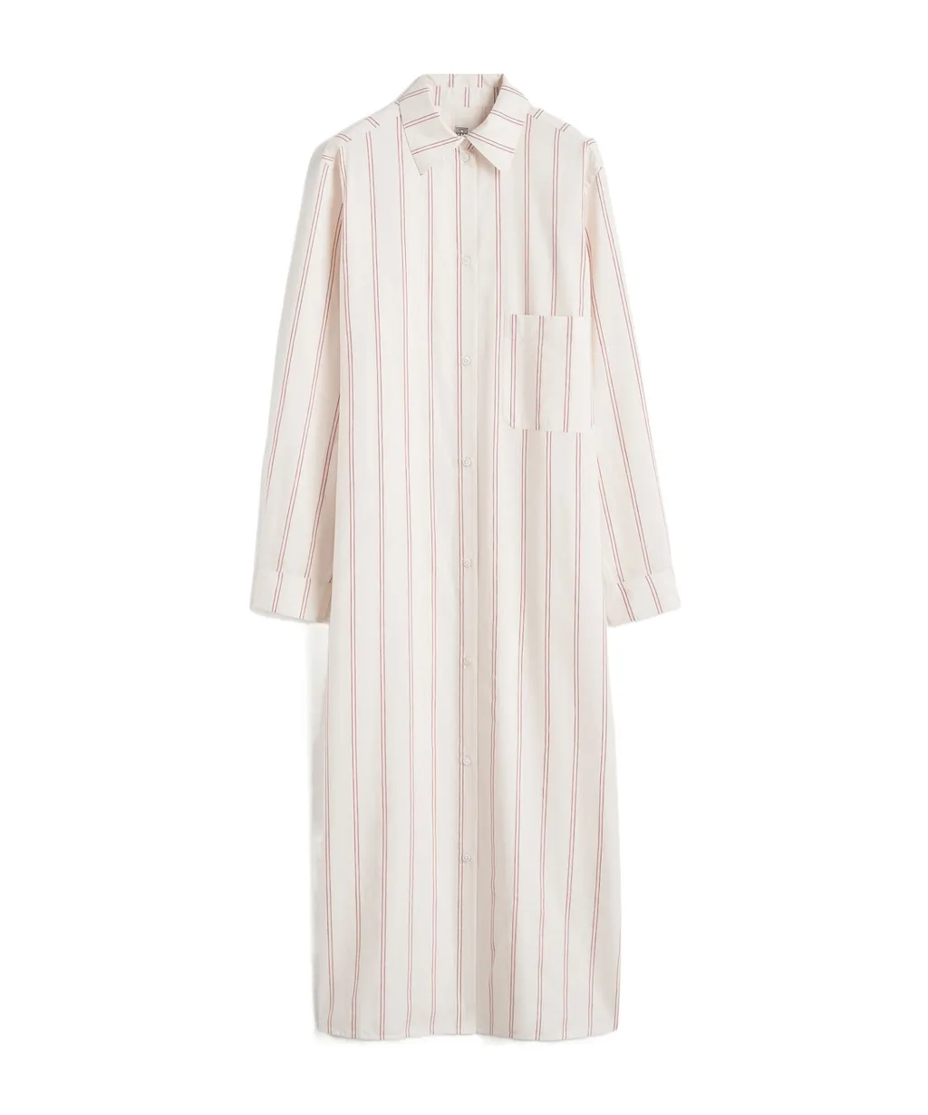 TotÊMe Striped Buttoned Dress