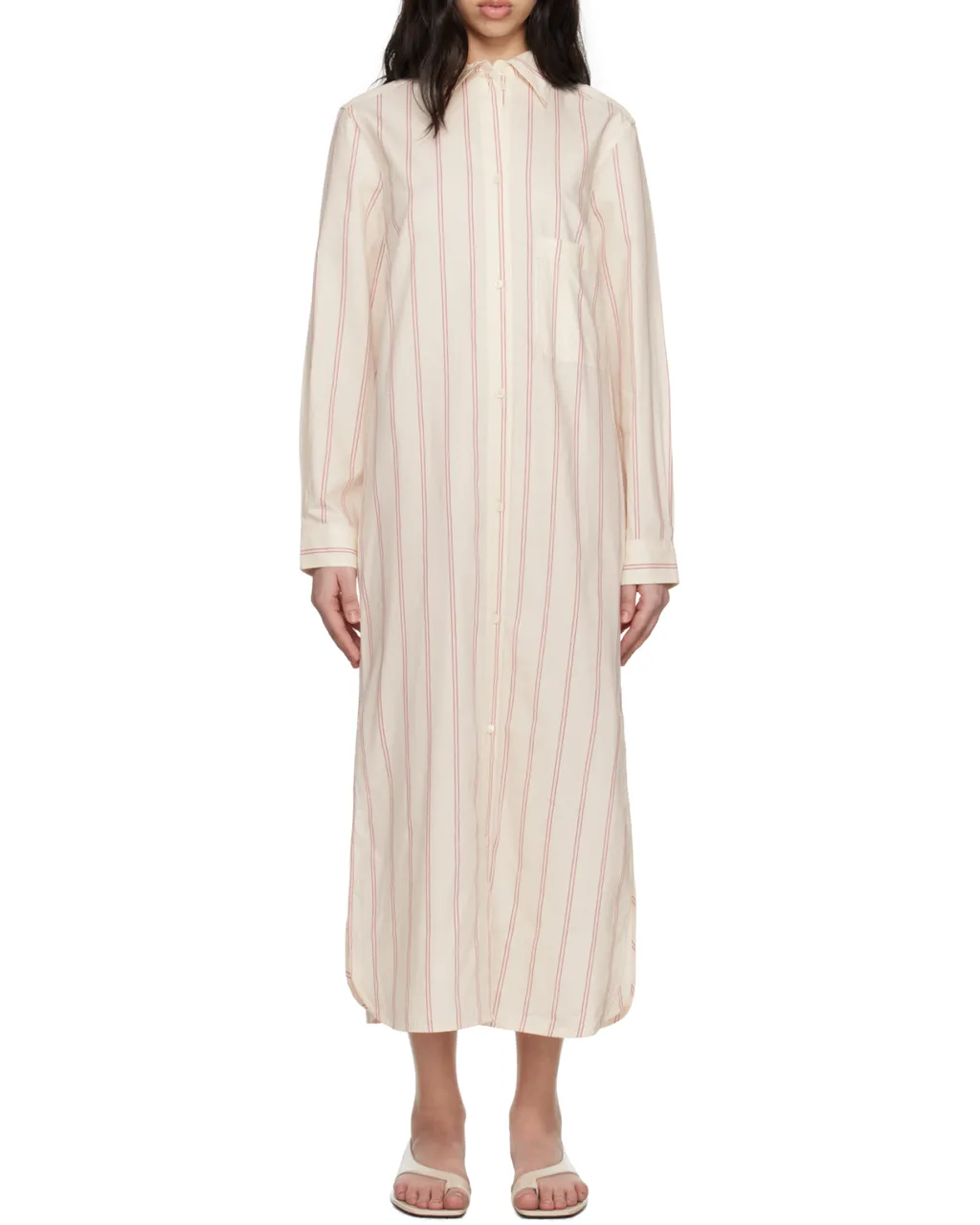 TotÊMe Striped Buttoned Dress