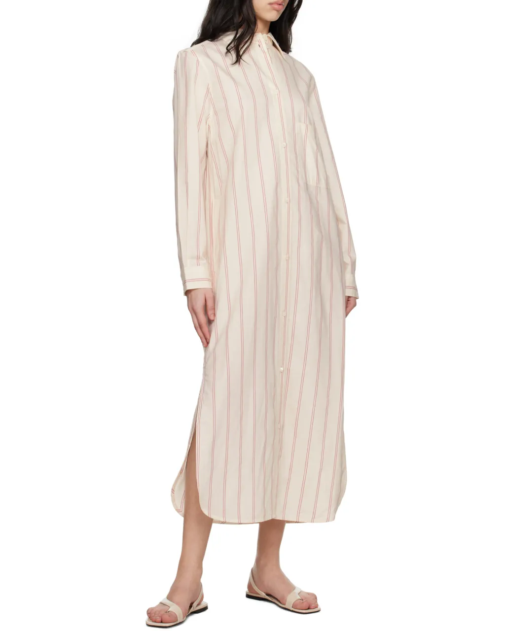 TotÊMe Striped Buttoned Dress