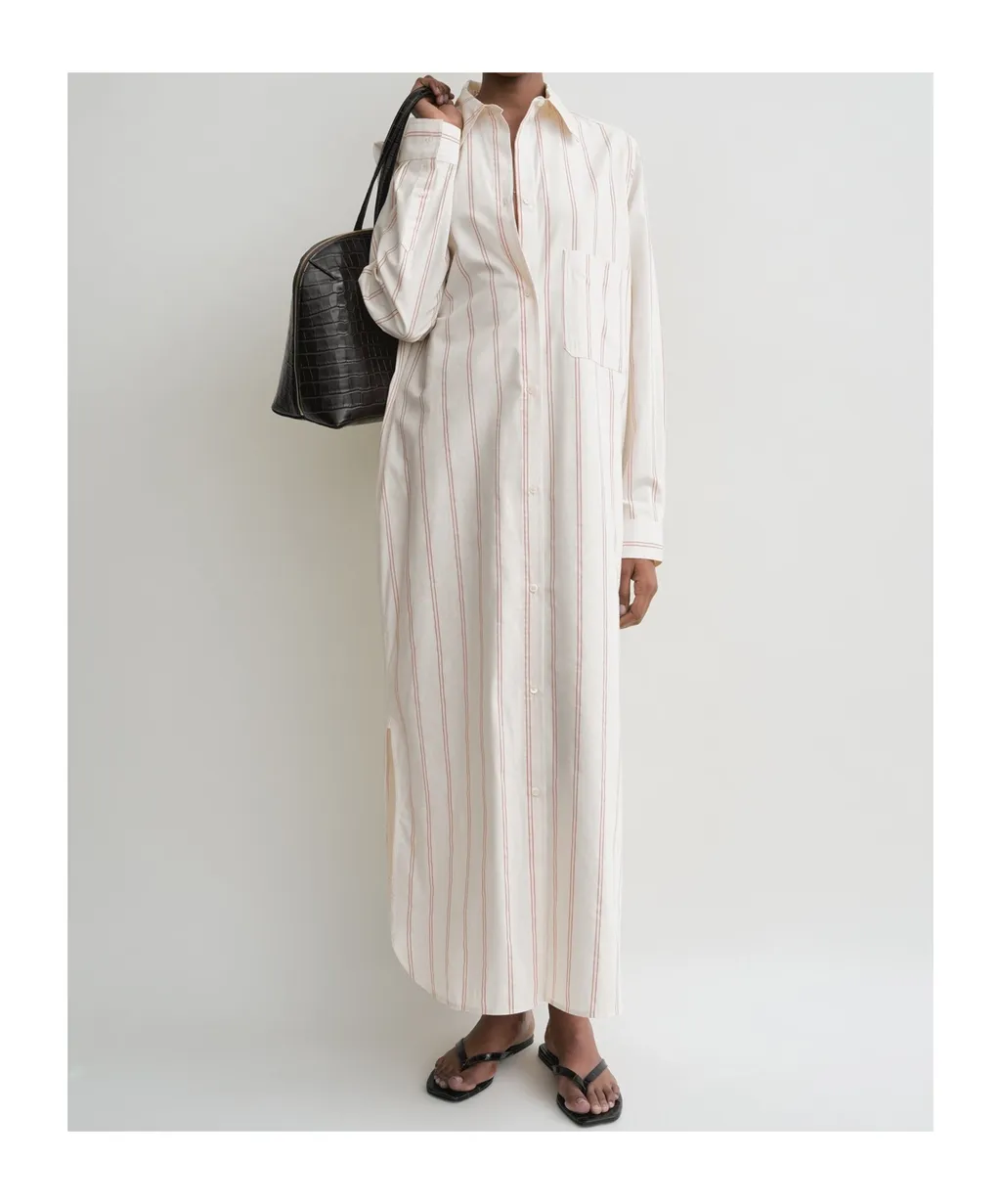 TotÊMe Striped Buttoned Dress