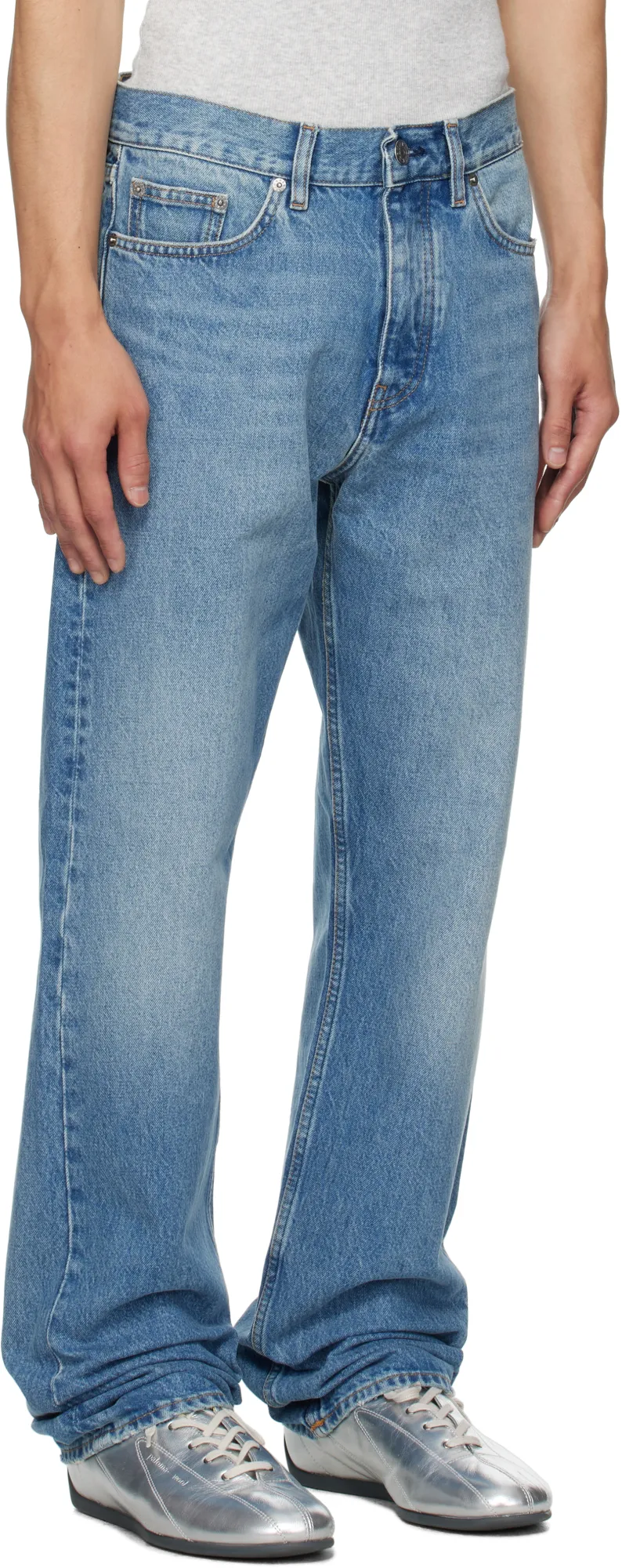 Sunflower Five Pocket Jeans With Back Logo Patch
