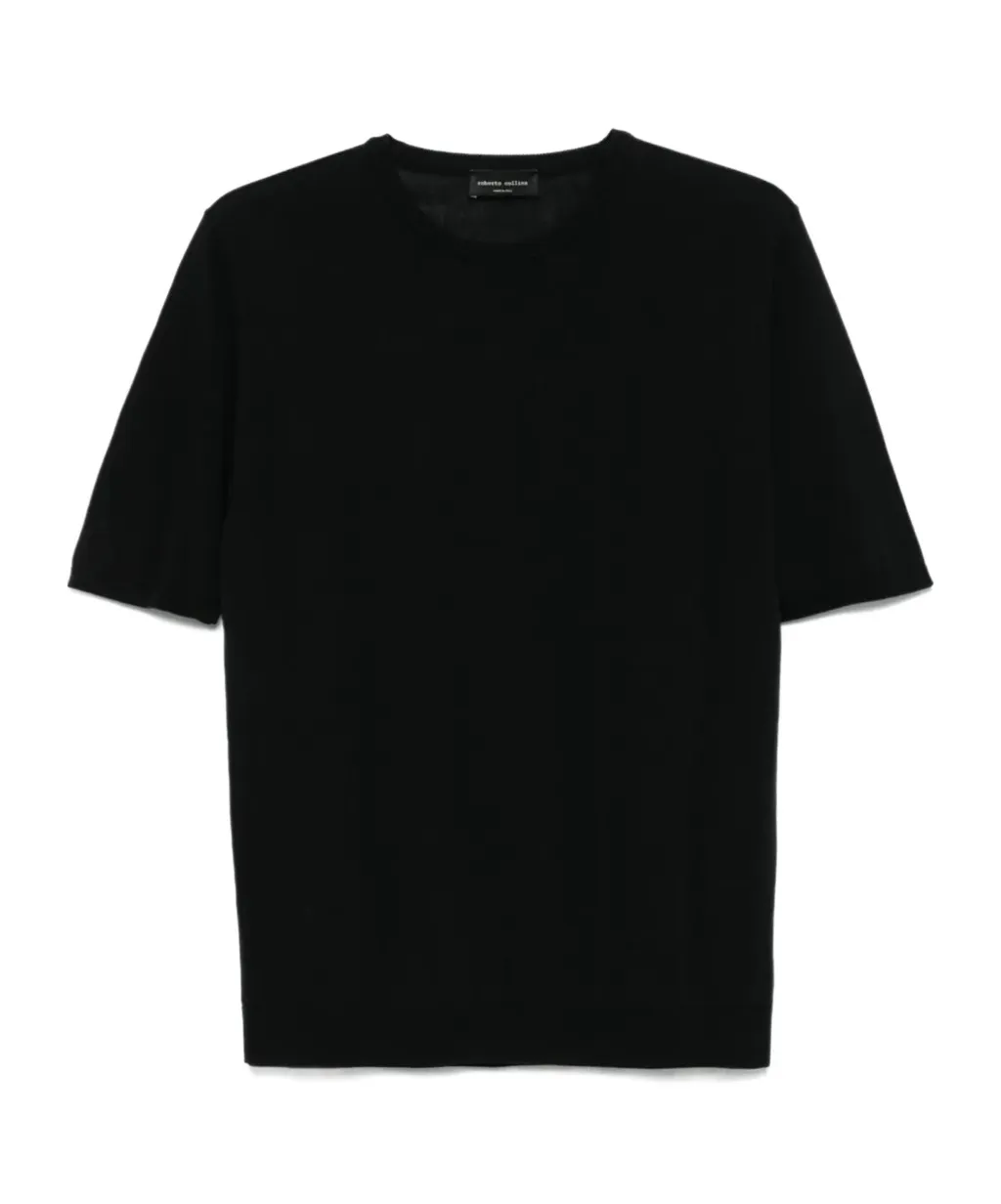 Roberto Collina Round Neck Short Sleeve Sweater