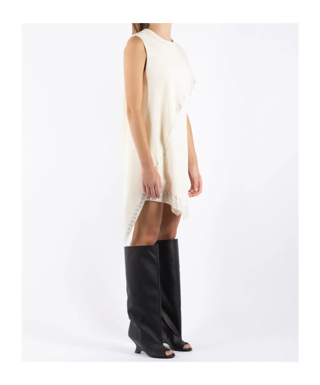 Cape-Detail Mini Dress