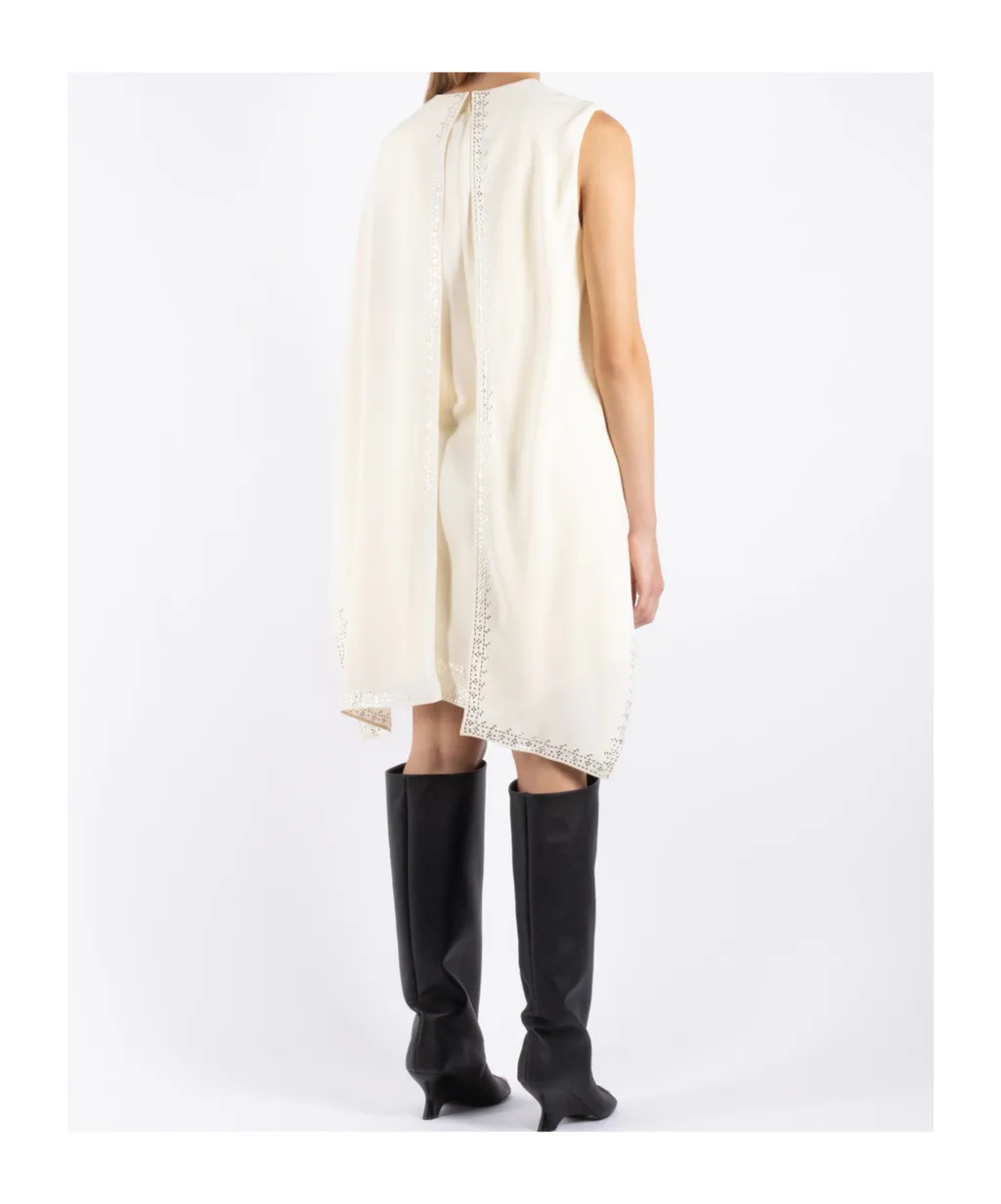 Cape-Detail Mini Dress