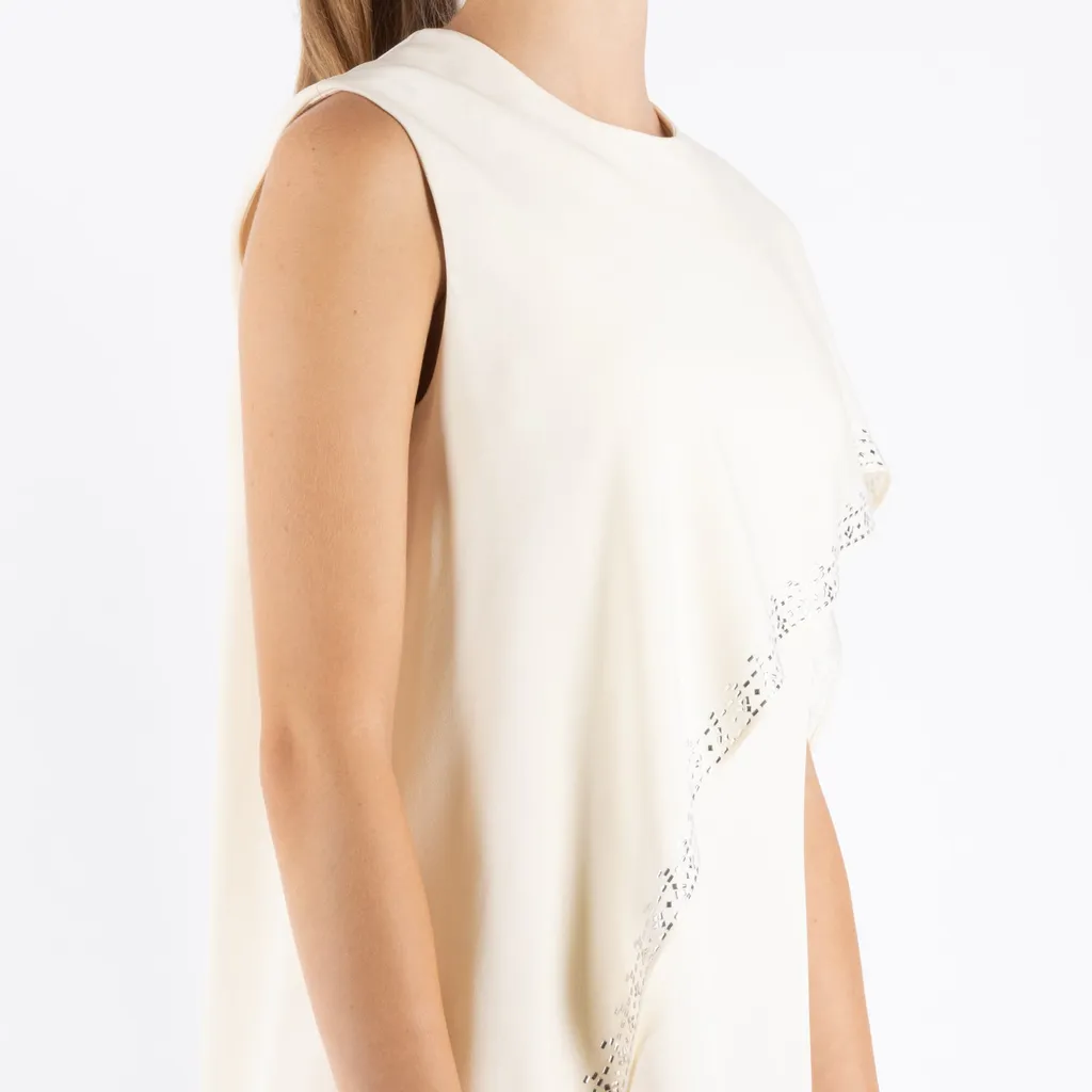 Cape-Detail Mini Dress