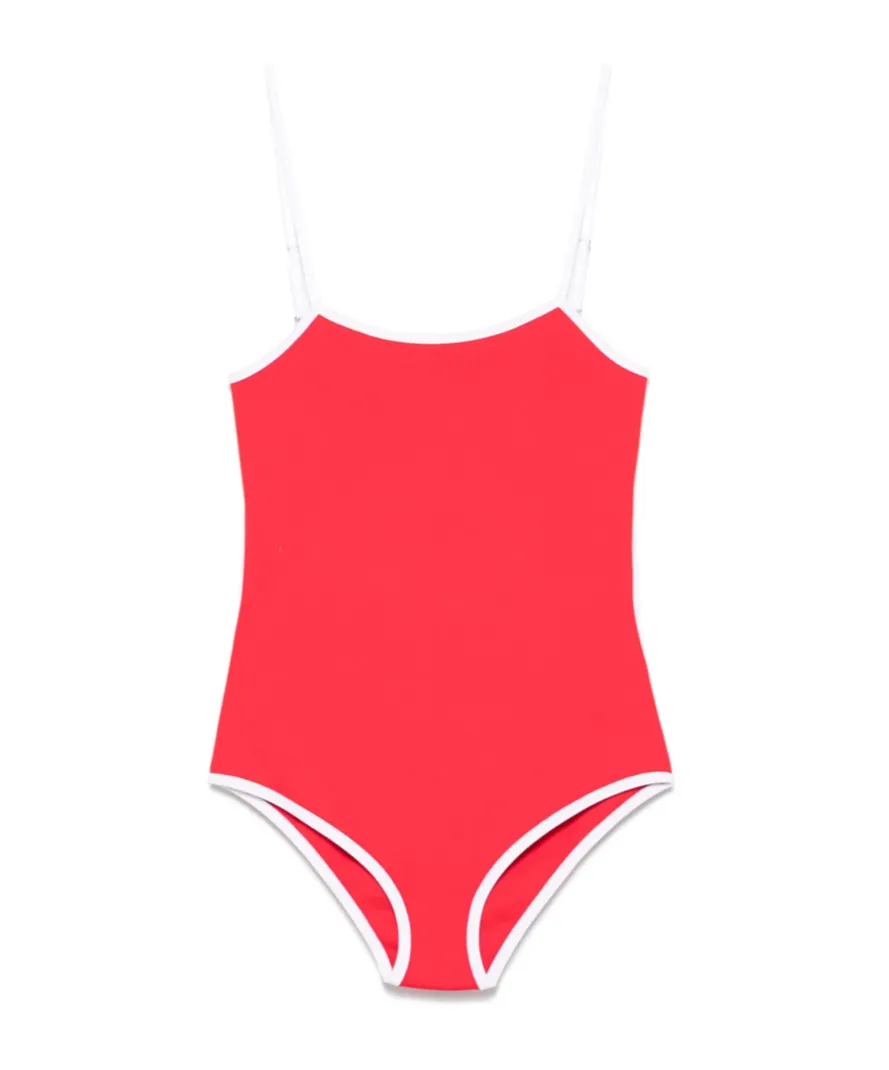 Miu Miu Open-Back One-Piece Swimsuit