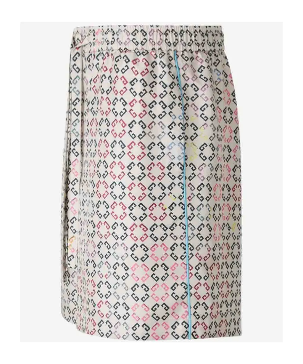 Givenchy Logo Printed Drawstring Bermuda Shorts