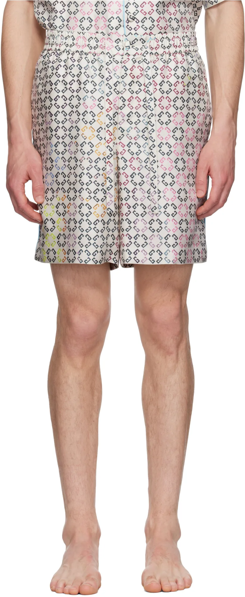 Givenchy Logo Printed Drawstring Bermuda Shorts