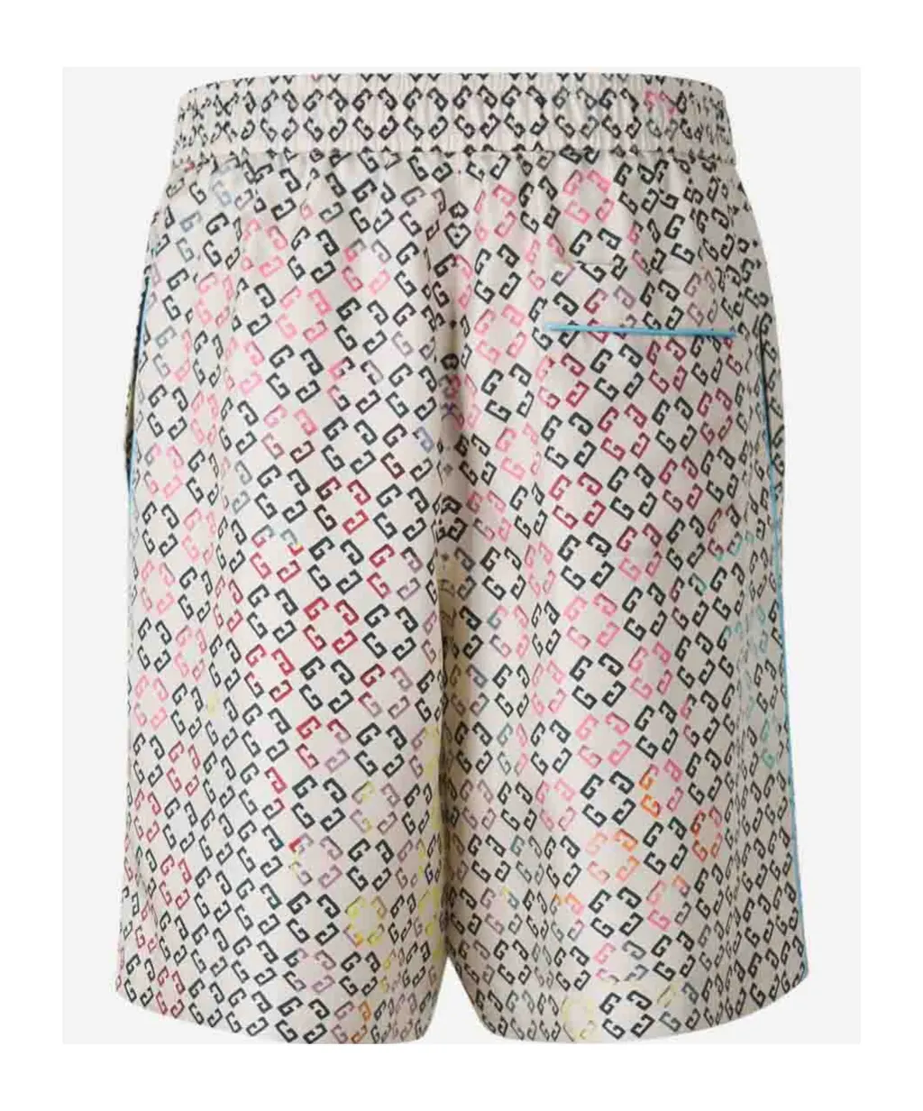Givenchy Logo Printed Drawstring Bermuda Shorts
