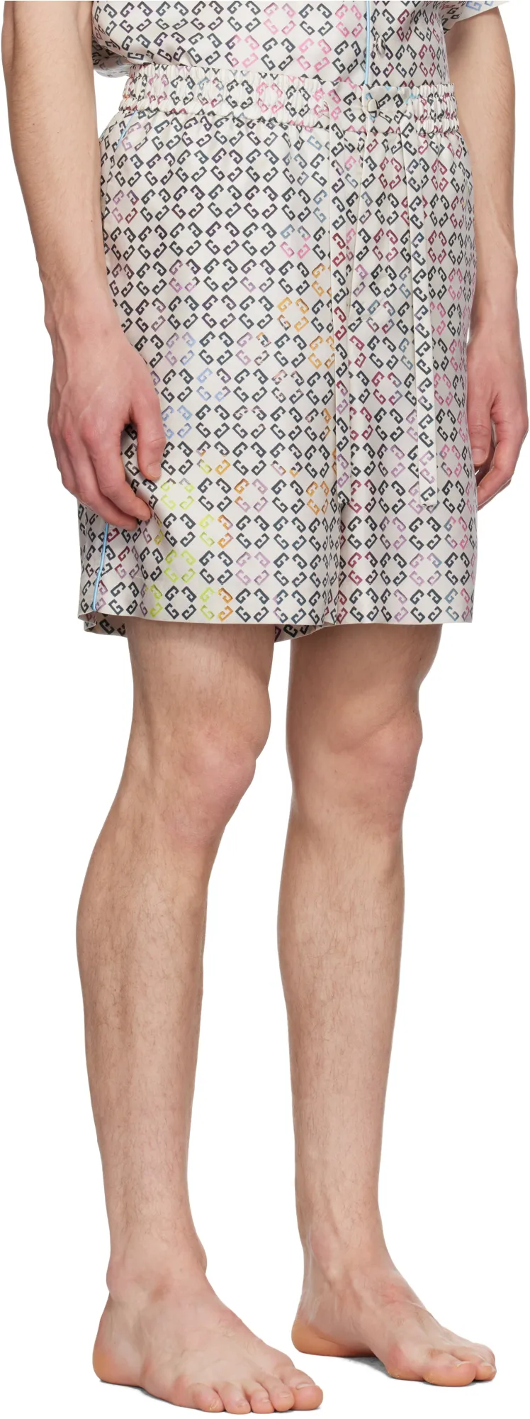 Givenchy Logo Printed Drawstring Bermuda Shorts
