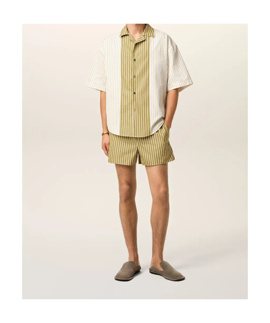 Ami Striped Elasticated Shorts