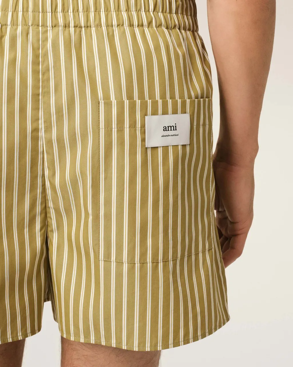 Ami Striped Elasticated Shorts