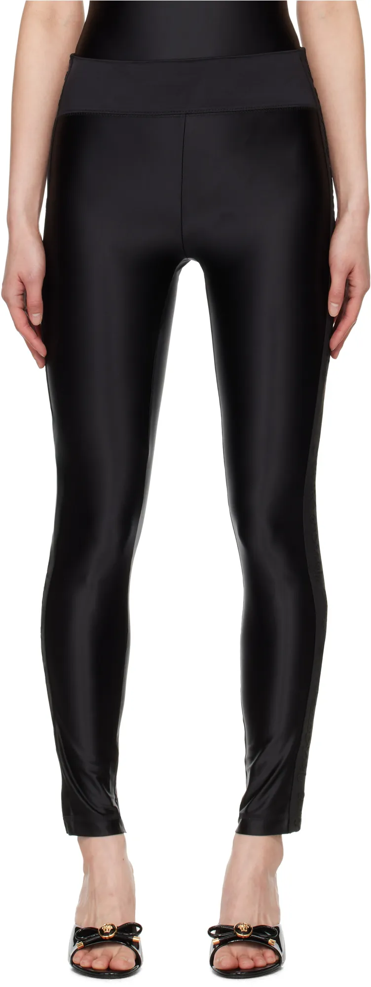 Versace Jeans Couture Logo Brand Leggings