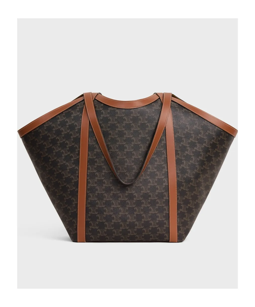Large Cabas In Triomphe Canvas And Calfskin