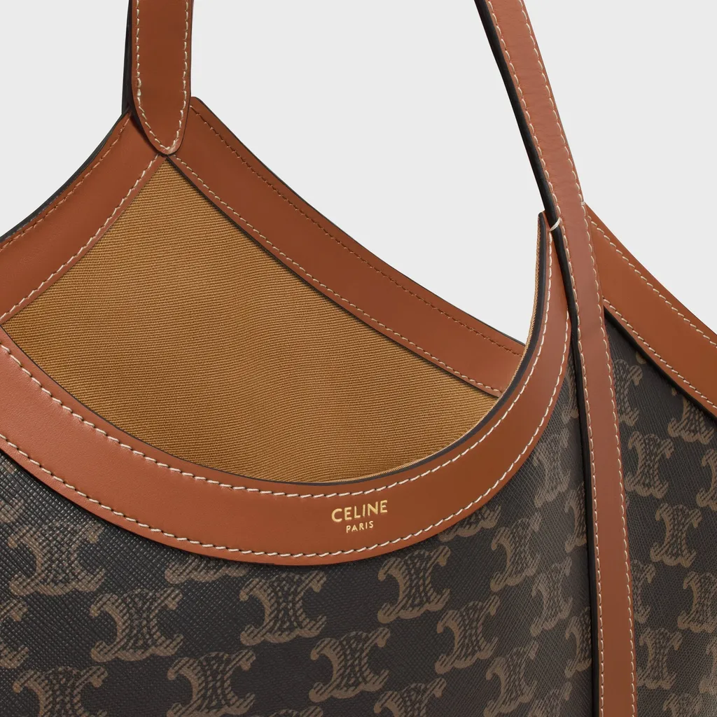Large Cabas In Triomphe Canvas And Calfskin