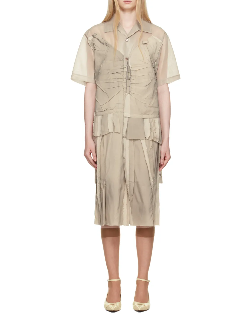 Panelled Midi Dress