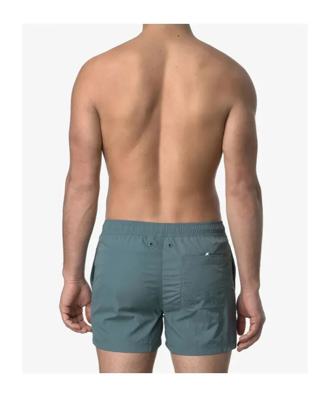Drawstring Waist Swim Shorts
