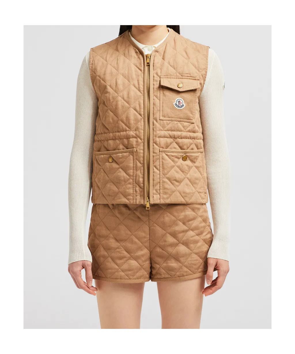 Moncler Vigny Diamond-Quilted Padded Gilet