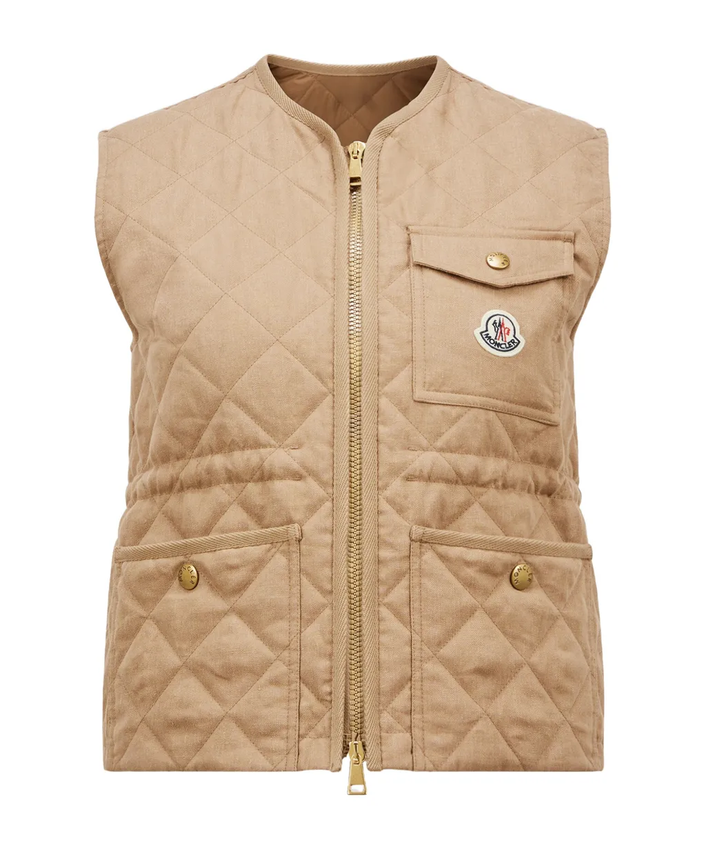 Moncler Vigny Diamond-Quilted Padded Gilet