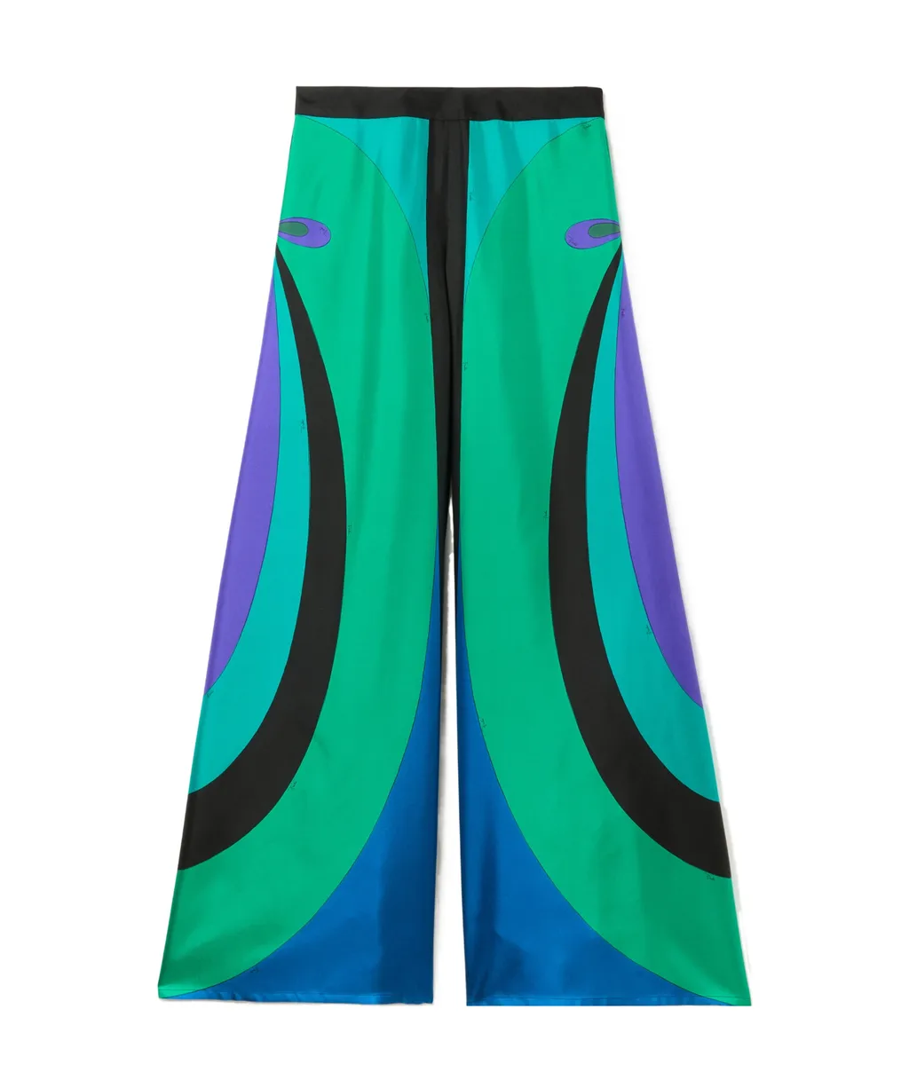 Pucci Abstract Printed Wide Leg Pants