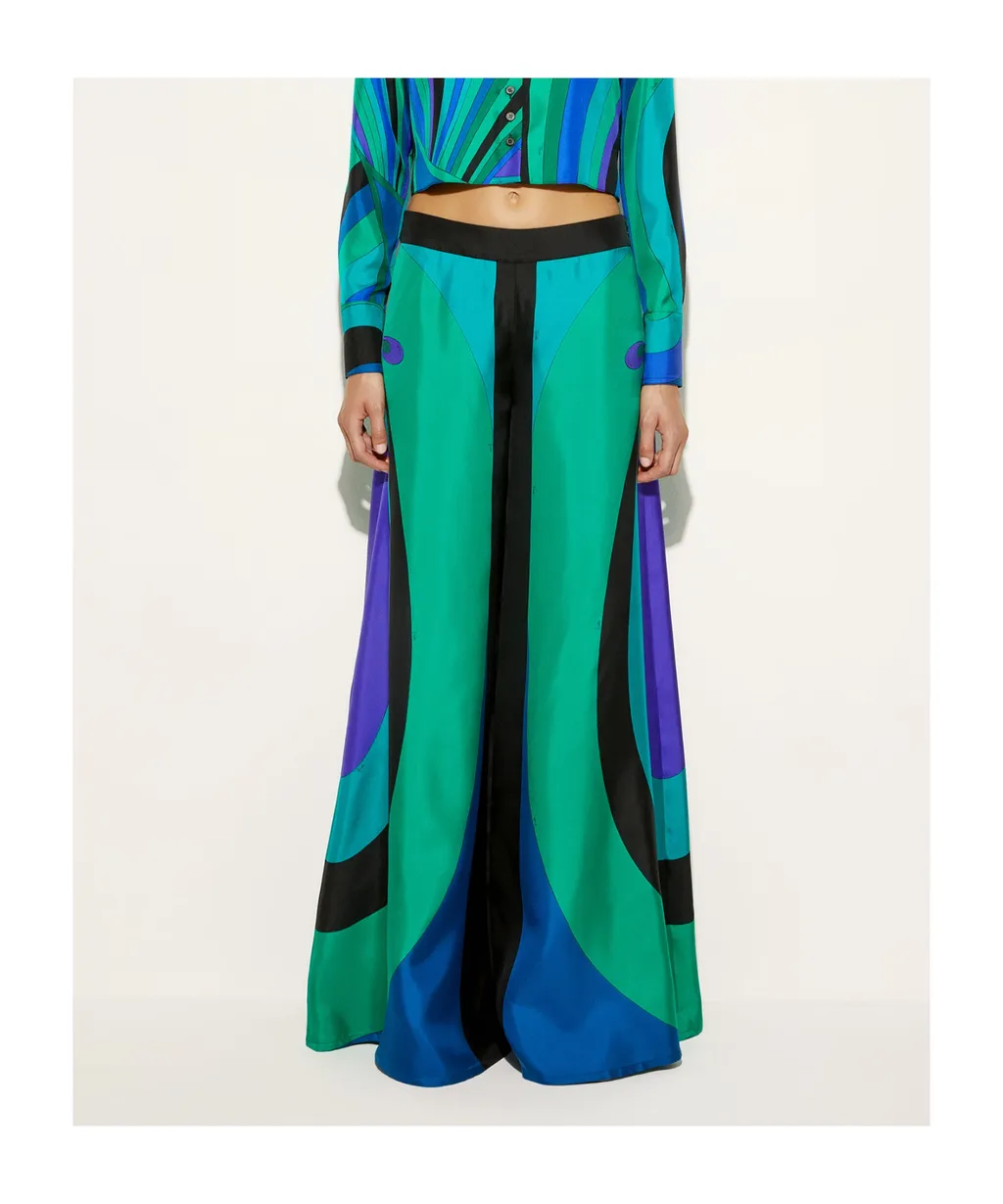 Pucci Abstract Printed Wide Leg Pants