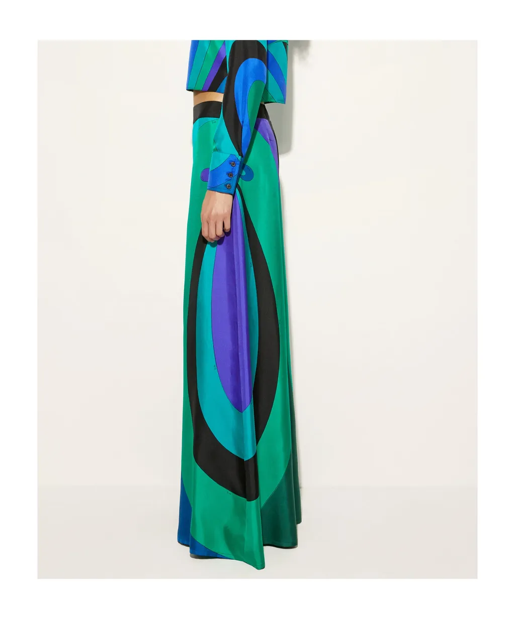 Pucci Abstract Printed Wide Leg Pants
