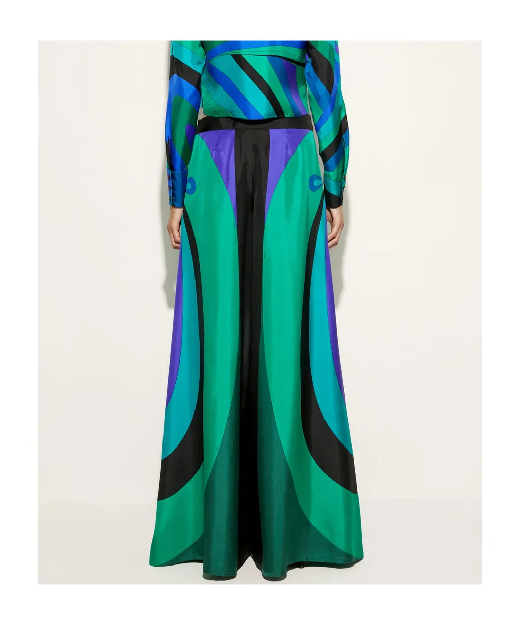 Pucci Abstract Printed Wide Leg Pants