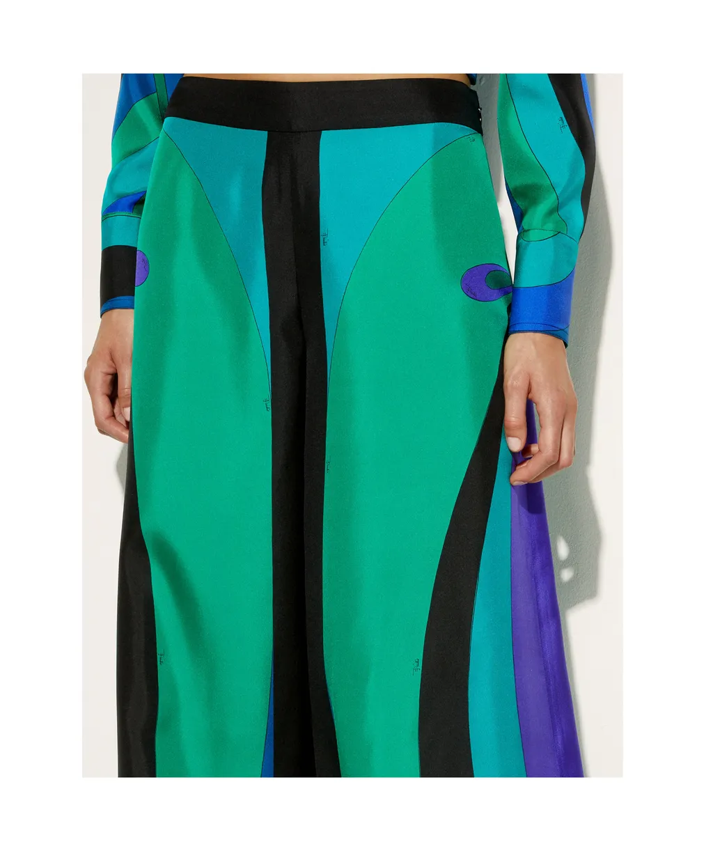 Pucci Abstract Printed Wide Leg Pants