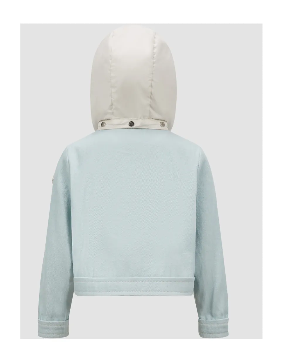 Moncler Enfant Esme Hooded Denim Jacket