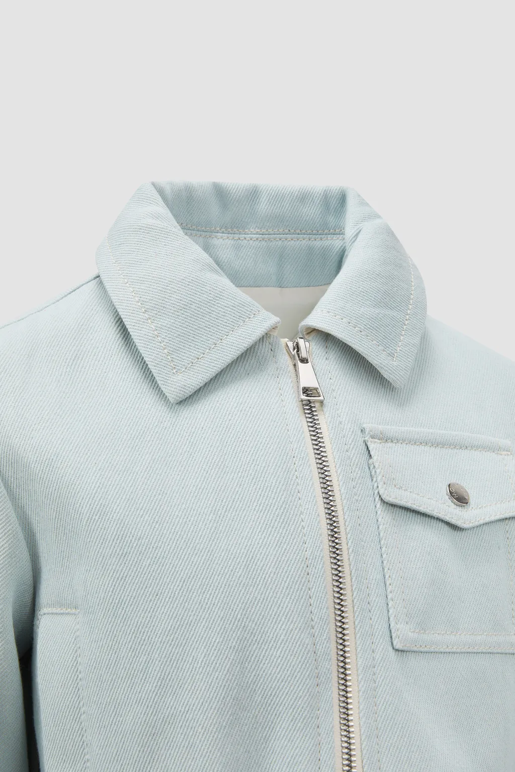 Moncler Enfant Esme Hooded Denim Jacket