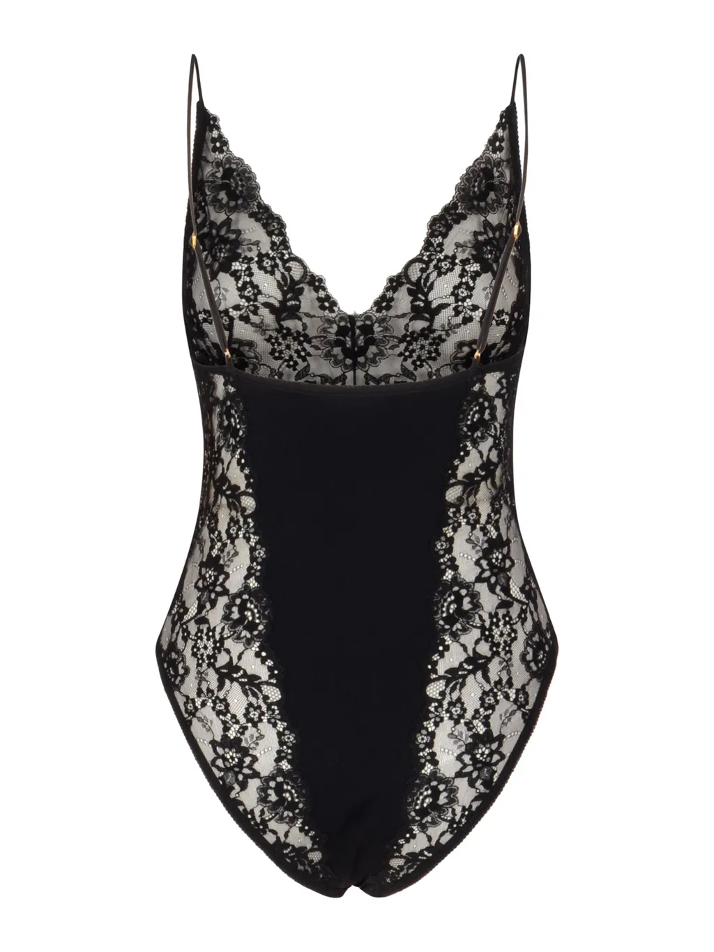 Lace-Trimmed Bodysuit