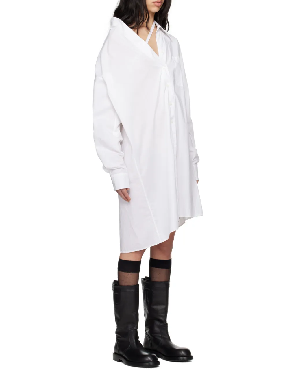 Halina Dropped Shoulder Shirt Minidress