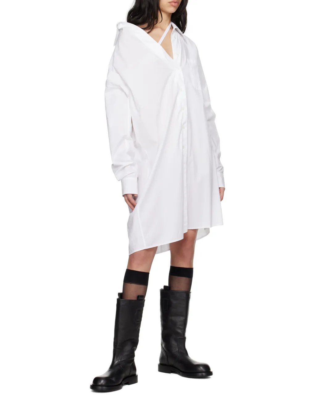 Halina Dropped Shoulder Shirt Minidress