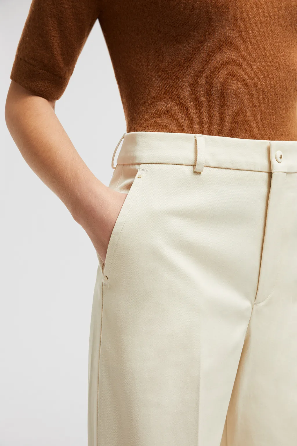 Tailored Cotton Gabardine Pants