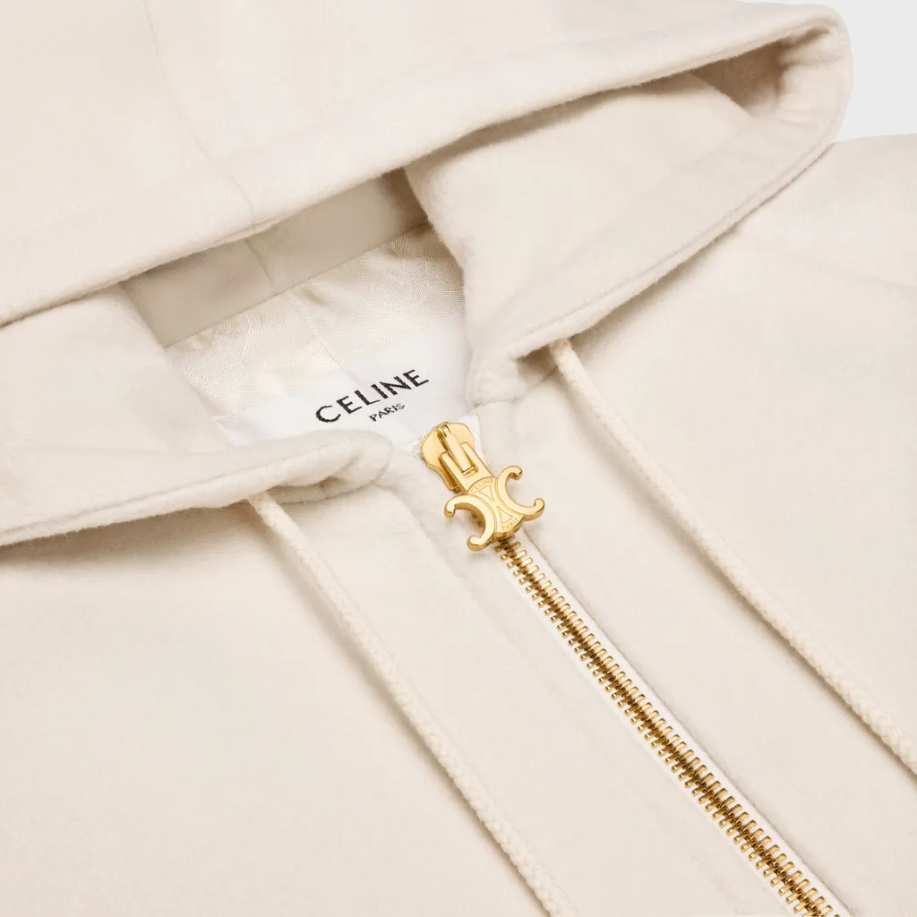 Triomphe Blouson Jacket In Double Face Cashmere