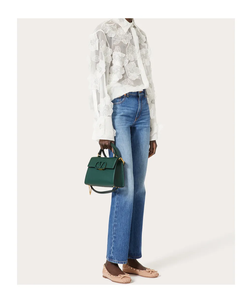 Valentino Vsling Foldover-Top Tote Bag