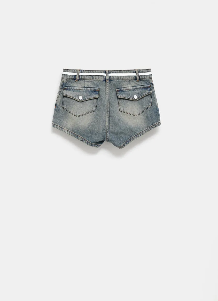 Gimaguas Lazo Denim Shorts