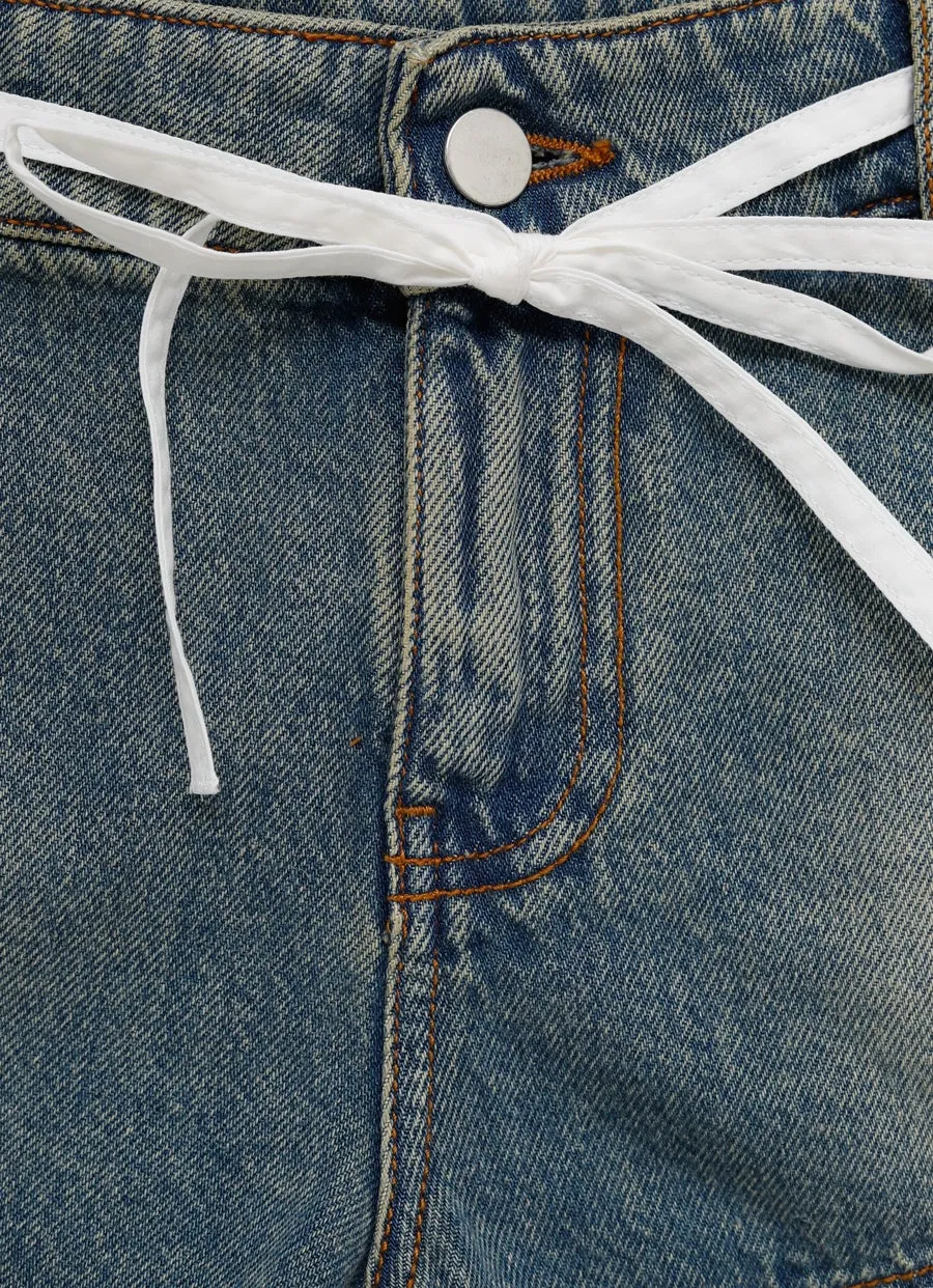 Gimaguas Lazo Denim Shorts