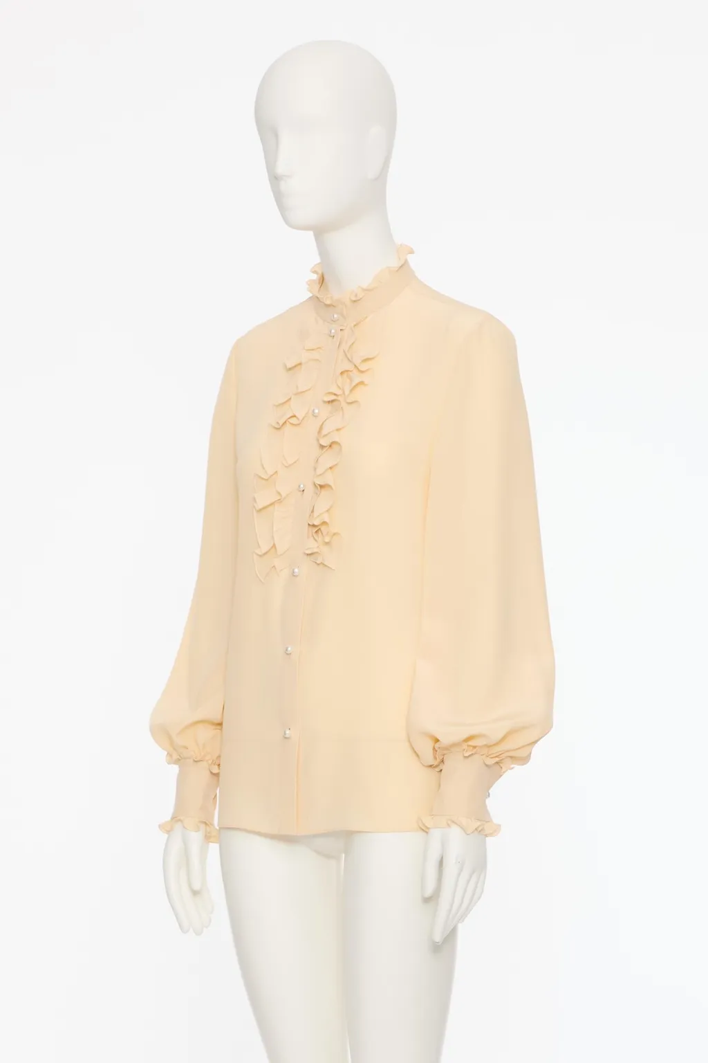 Valentino	Ruffled Button-Up Shirt