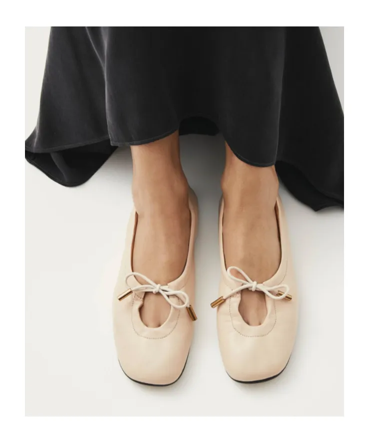 Alohas Rosalind Square Toe Ballet Flats