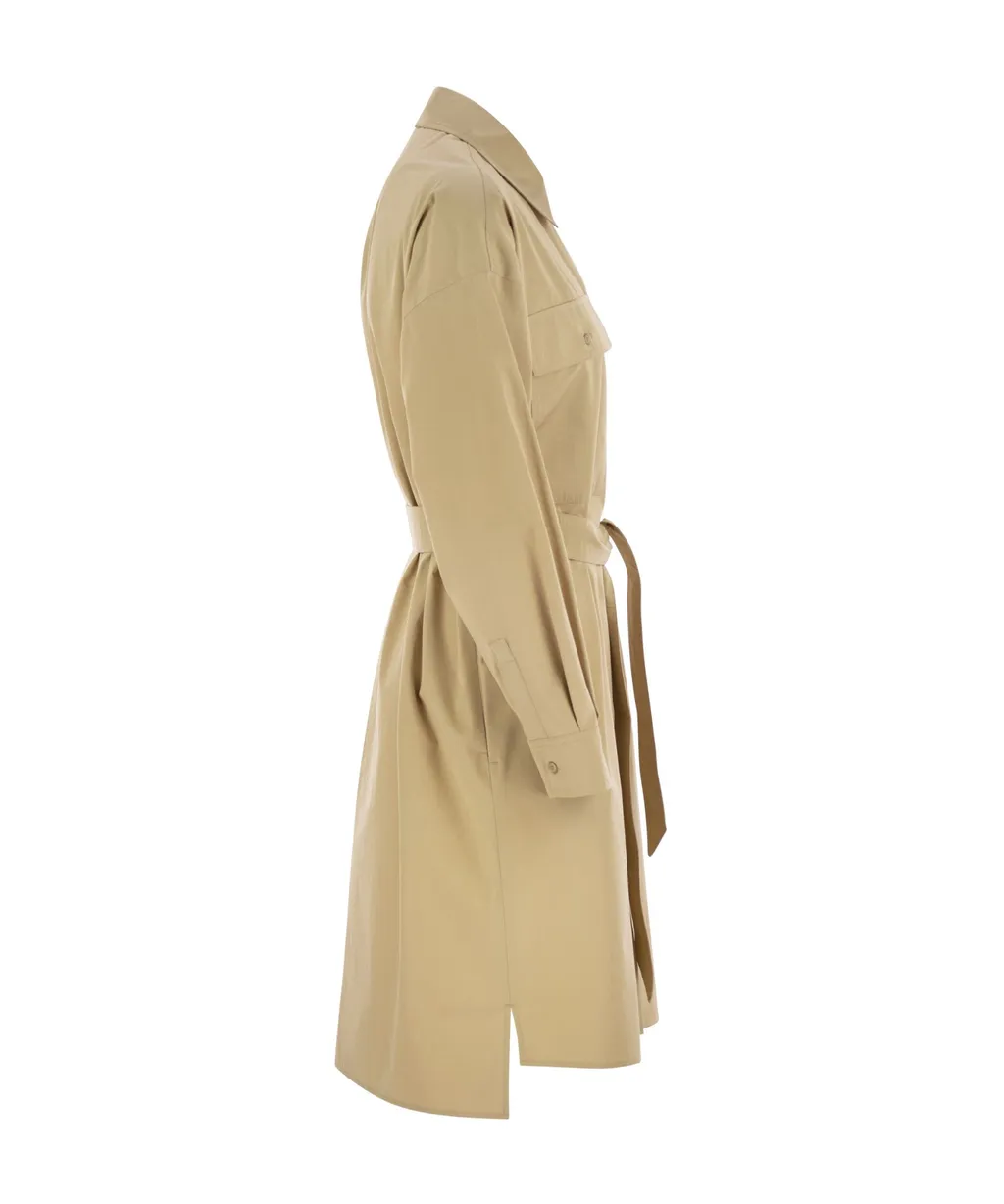 Weekend Max Mara Balocco Button Detailed Belted Dress