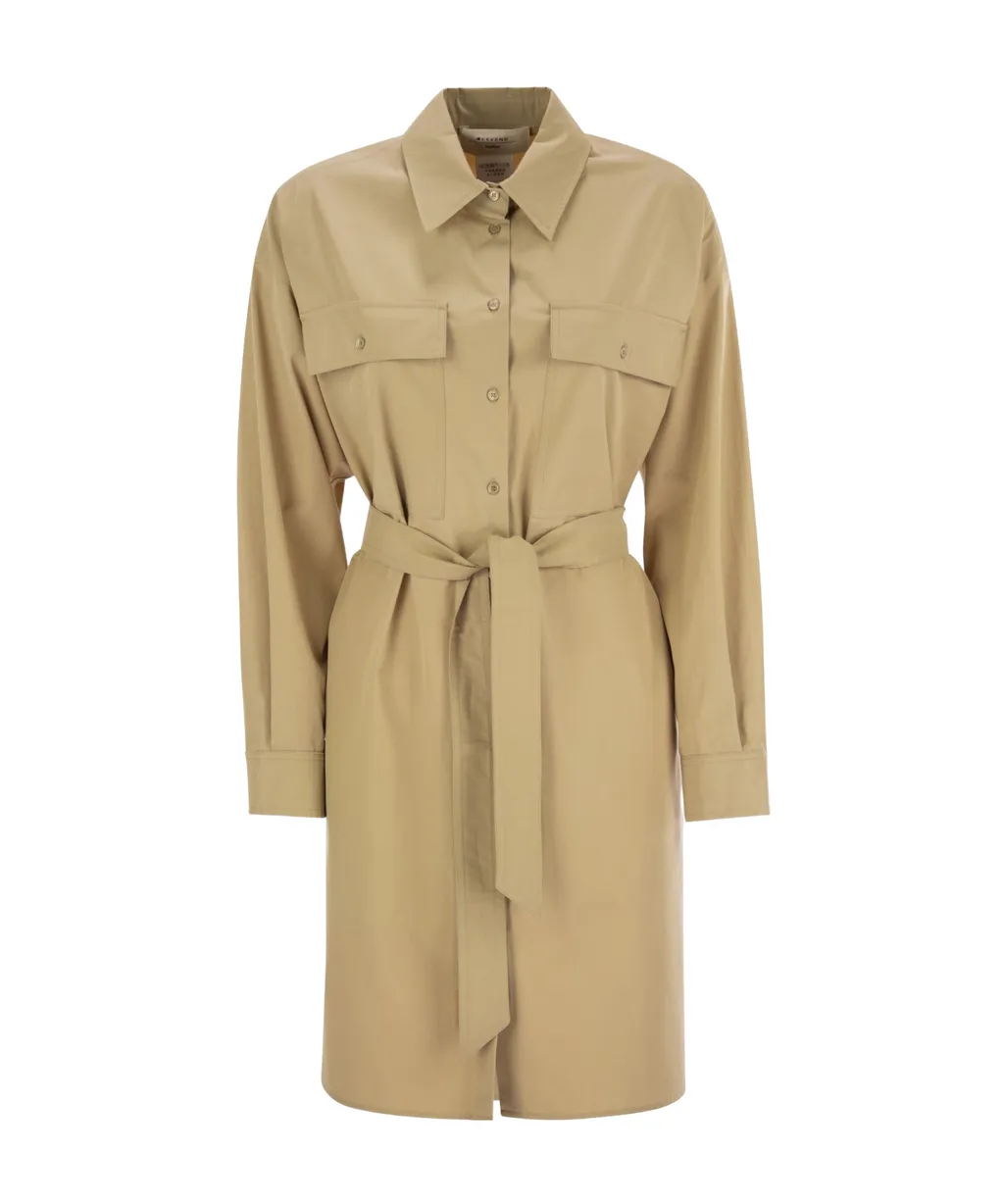 Weekend Max Mara Balocco Button Detailed Belted Dress