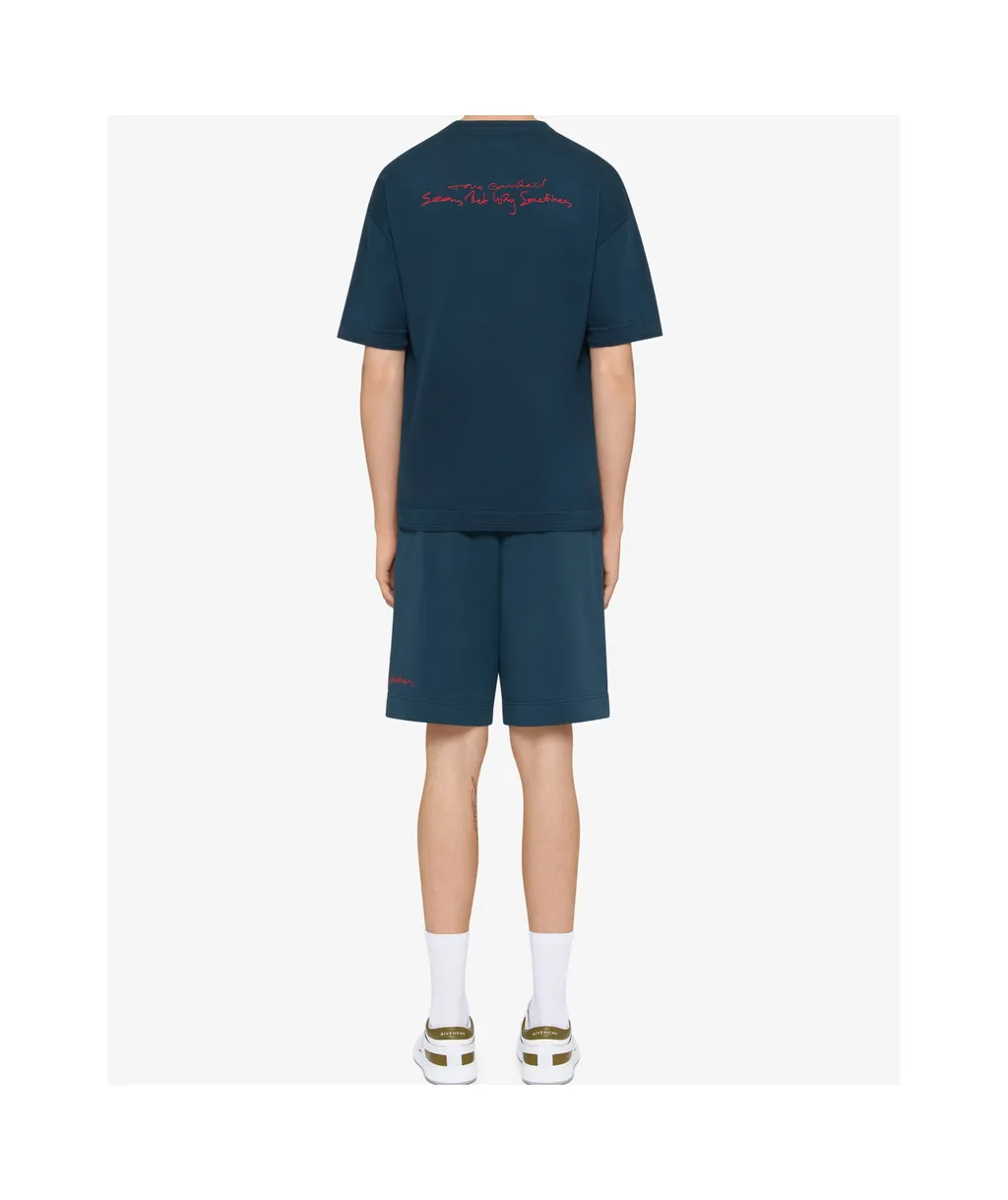 Bermuda Shorts In Fleece With Givenchy Medallion
