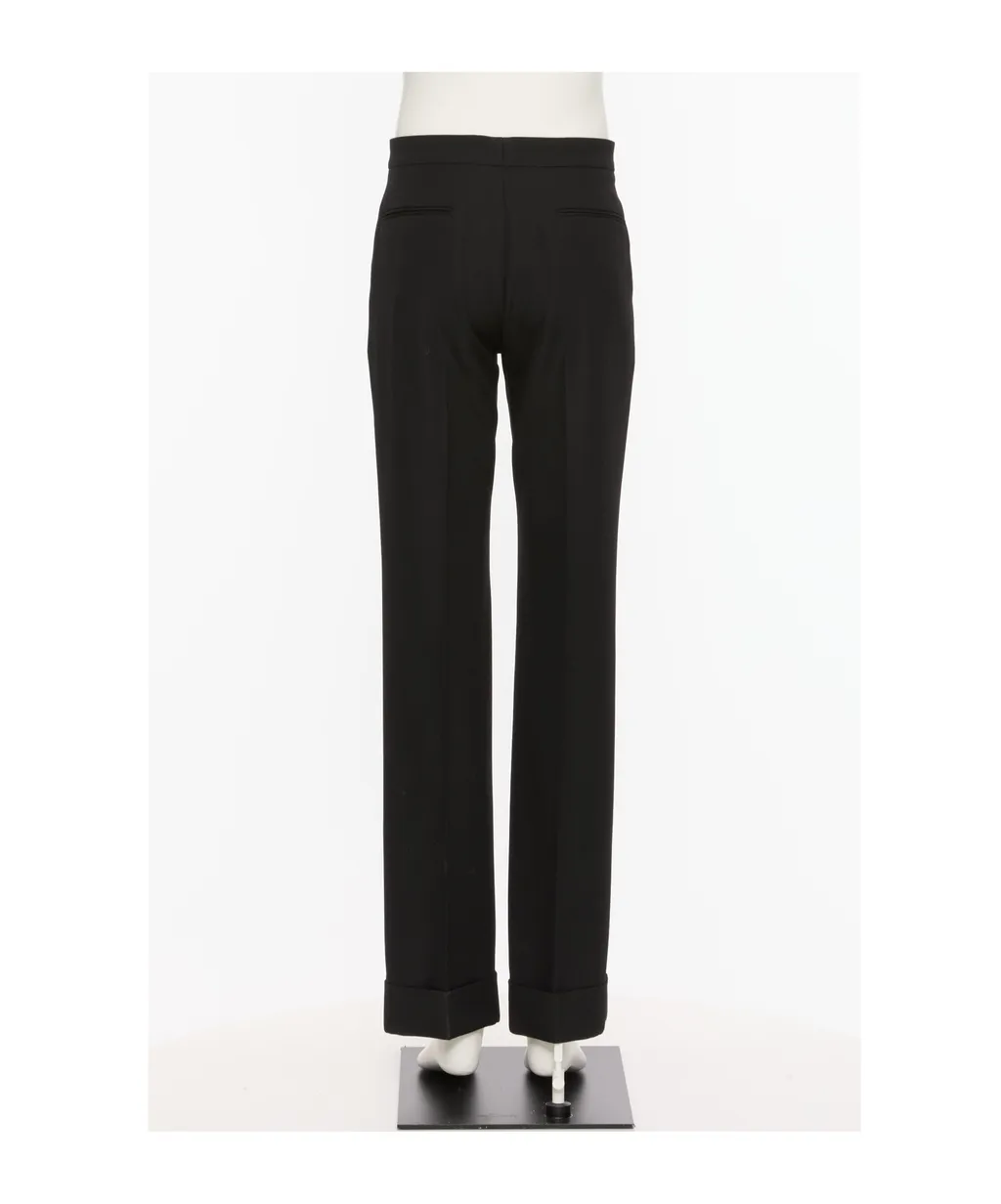 Valentino Pleat Detailed Turn-Up Hem Pants