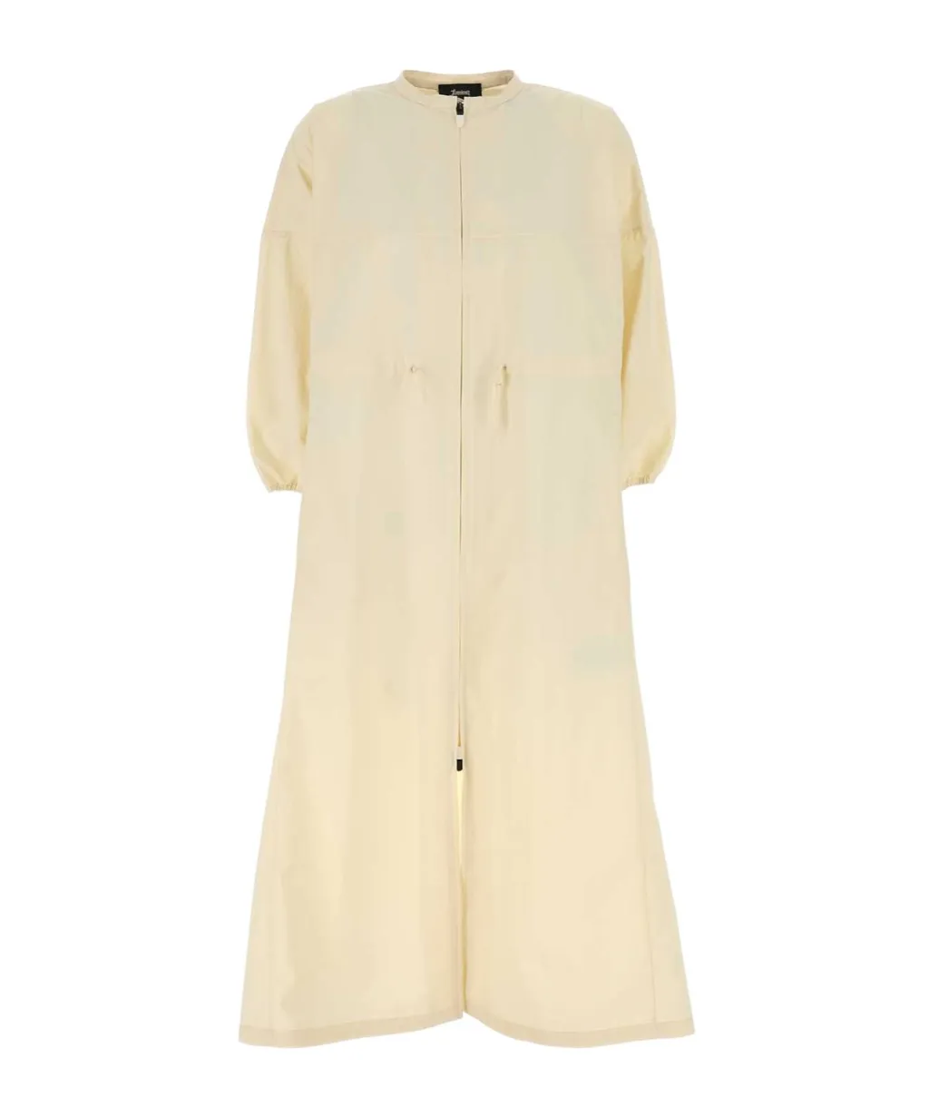 Herno Drawstring Waist Crewneck Dress