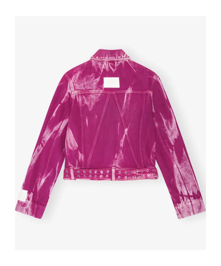 Purple Overdyed Denim Jacket