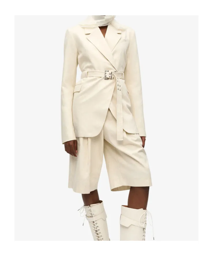 Ganni Belted Tailored Blazer