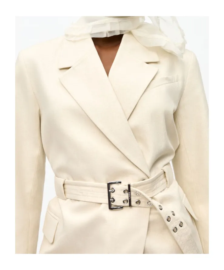 Ganni Belted Tailored Blazer