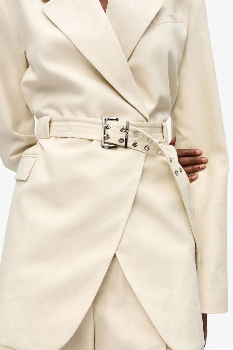 Ganni Belted Tailored Blazer