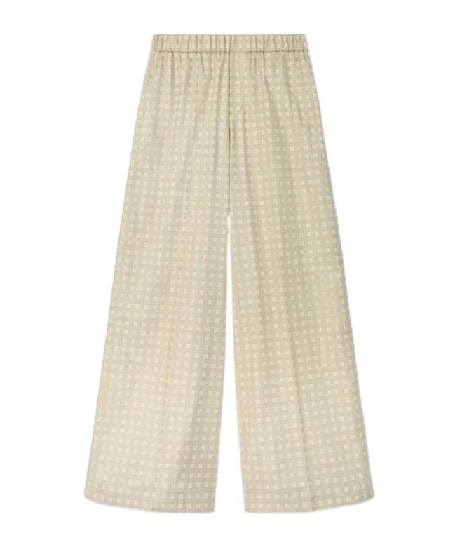 Kenzo Weave Twill Wide-Leg Pyjama Pants